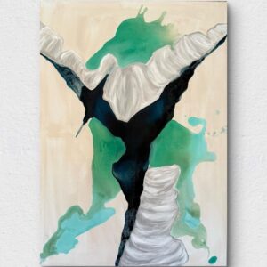 Loslassen II. abstrakte Kunst von Julia Petutschnig